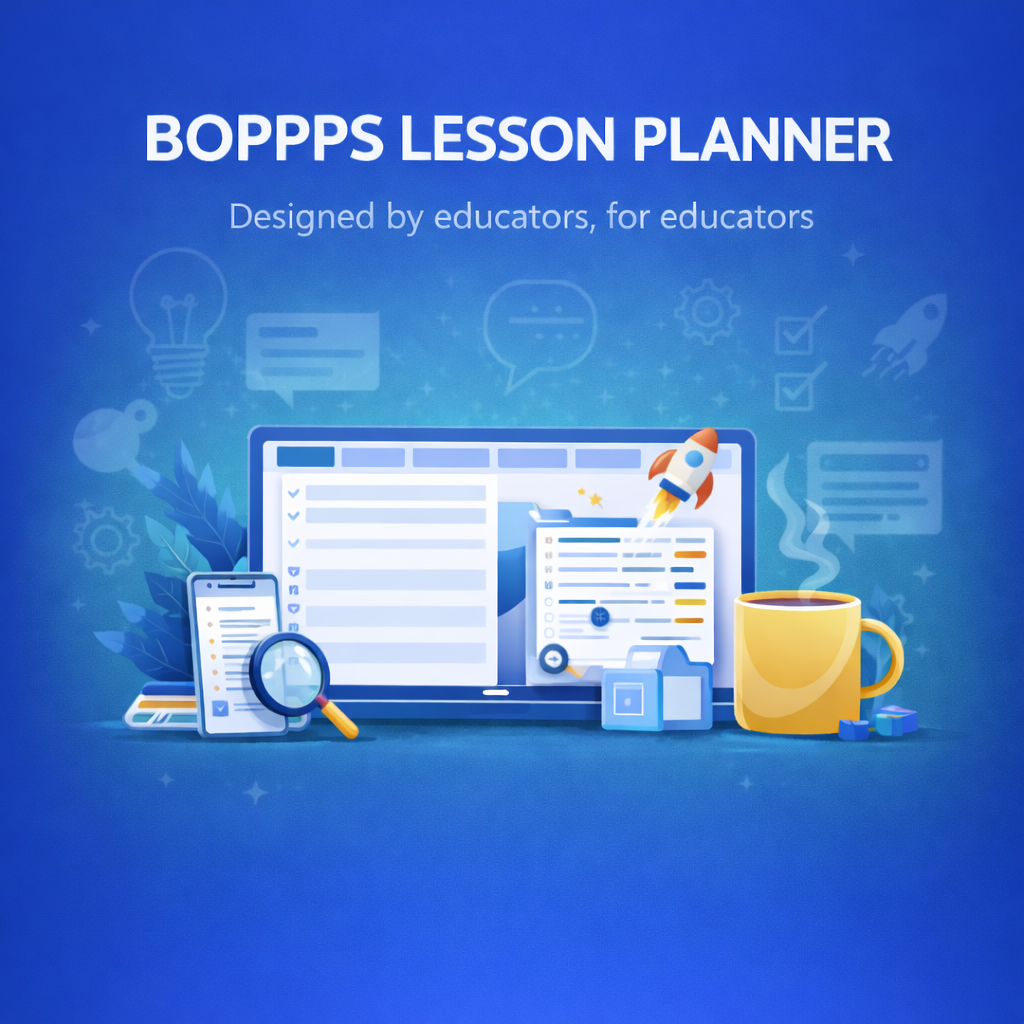 Screenshot of the BOPPPS Lesson Planner interface